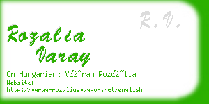 rozalia varay business card